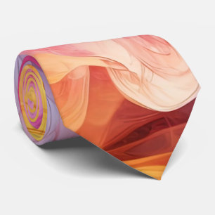 Kleurrijke Fluid Art Stropdas