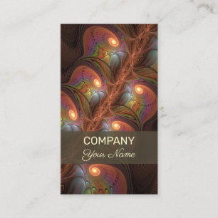Kleurrijke fluorescerende Abstracte brutale kunst Visitekaartje