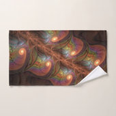 Kleurrijke Fluorescerende Abstracte Trippy Bruine  Bad Handdoek (Handdoek)