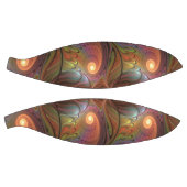 Kleurrijke Fluorescerende Abstracte Trippy Bruine Basketbal (Panelen)