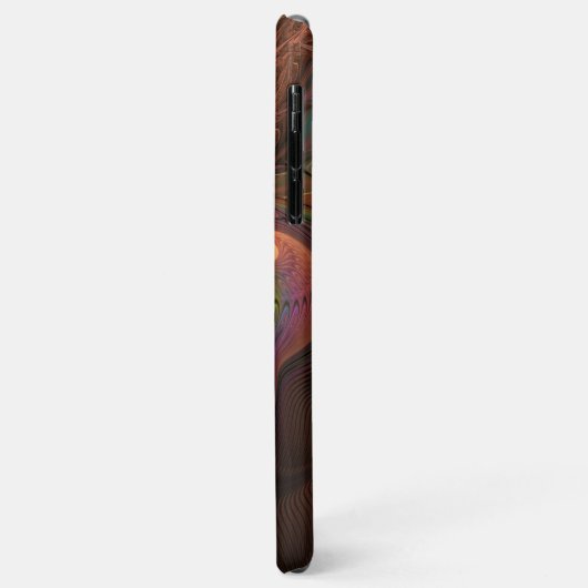 Kleurrijke Fluorescerende Abstracte Trippy Bruine  Case-Mate iPhone Case (Achterkant/links)