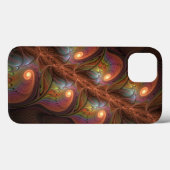Kleurrijke Fluorescerende Abstracte Trippy Bruine Case-Mate iPhone Case (Achterkant (horizontaal))