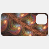 Kleurrijke Fluorescerende Abstracte Trippy Bruine  Case-Mate iPhone Case (Achterkant (horizontaal))