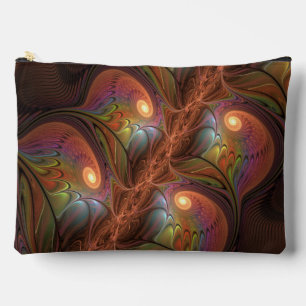Kleurrijke fluorescerende abstracte trippy bruine etui