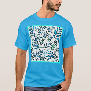 Kleurrijke Foliage Pattern Art T-shirt