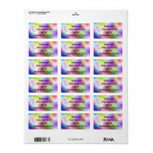 Kleurrijke Folie Etiket (Full Sheet)