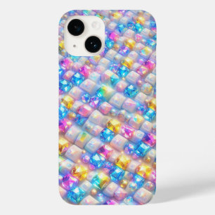 Kleurrijke Fonkelende Edelsteen Mozaïek Luxe Diama Case-Mate iPhone 14 Hoesje