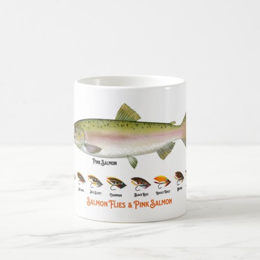  kleurrijke forel vlieg-Vist vliegen Mok (Center)