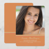 Kleurrijke foto-aankondiging van diploma-uitreikin aankondiging (Voorkant / Achterkant)