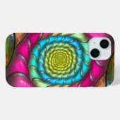 Kleurrijke Fractal Abstracte Spiraal Case-Mate iPhone Case (Achterkant (horizontaal))