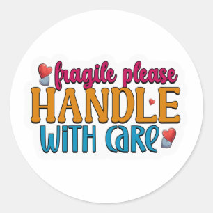 Kleurrijke Fragiele Verzorgde Stickers 
