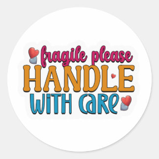Kleurrijke Fragiele Verzorgde Stickers