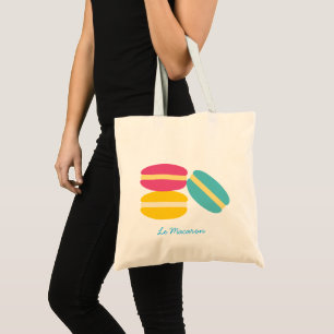 Kleurrijke Franse macaron taarten Tote Bag