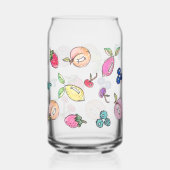 Kleurrijke Fruit Cherry Modern Lemon Strawberry Na Blikvorm Glas (Achterkant)