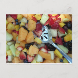 Kleurrijke fruitbeoordeling briefkaart