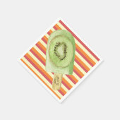 Kleurrijke fruitPopsicum zomer Servet (Hoek)