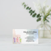 Kleurrijke fruitsmoothies visitekaartje (Staand voorkant)