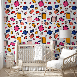 Kleurrijke Fun Blocks Kinder Patroon kinderkamer Behang