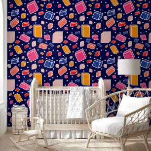 Kleurrijke Fun Blocks Kinder Patroon kinderkamer Behang