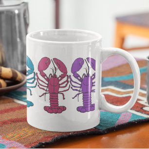 Kleurrijke Fun Langoest Crustaceancore Koffiemok