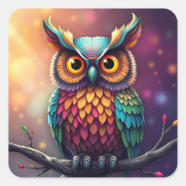 Kleurrijke Fun Owl Stickers