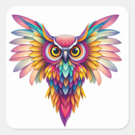 Kleurrijke Fun Owl Stickers