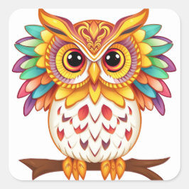 Kleurrijke Fun Owl Stickers