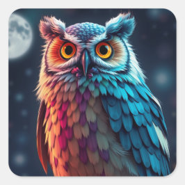 Kleurrijke Fun Owl Stickers