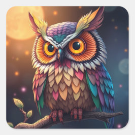 Kleurrijke Fun Owl Stickers