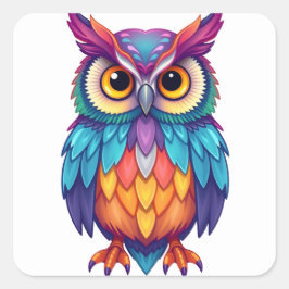 Kleurrijke Fun Owl Stickers