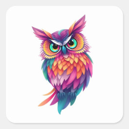 Kleurrijke Fun Owl Stickers