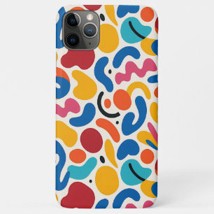 Kleurrijke Funky Amorfe Vormen Kunstpatroon iPhone 11 Pro Max Hoesje