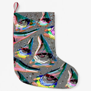 Kleurrijke Funky Kerstkabouter Sok Kleine Kerstsok