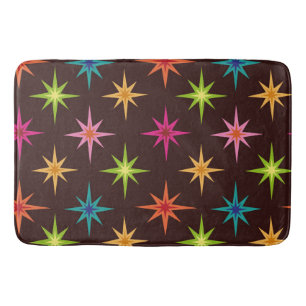 Kleurrijke Funky Mid Century Atomaire Sterexplosie Badmat
