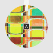 Kleurrijke Funky Retro geïnspireerd Ornament (achterkant)
