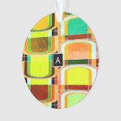 Kleurrijke Funky Retro geïnspireerd Ornament (voorkant)