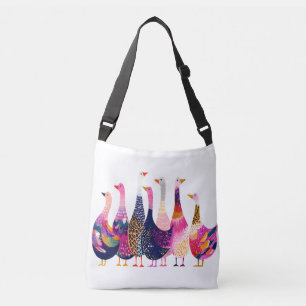 Kleurrijke Ganze Crossbody Tas