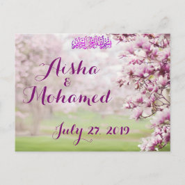 Kleurrijke Garden Islamic Muslim Weduwen Invitatio Briefkaart