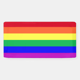 Kleurrijke Gay Pride Regenboogvlag LGBTQ Ally Spandoek
