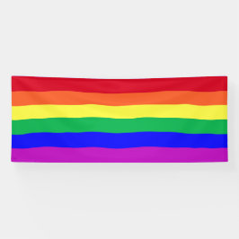 Kleurrijke Gay Pride-vlag Klassieke Regenboogstree Spandoek