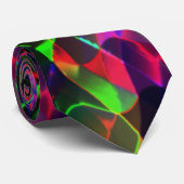 kleurrijke gebogen driehoeken of golvingen, donker stropdas (Opgerold)
