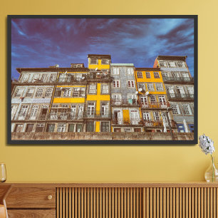 Kleurrijke gebouwen van de Ribeira District in Por Poster