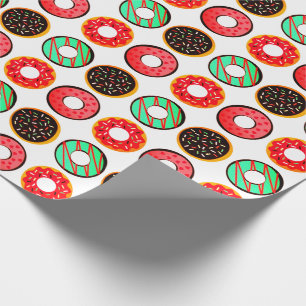 Kleurrijke Gebrande Donuts Cadeaupapier