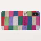 Kleurrijke gebreide patchwork vierkanten leuk  Case-Mate iPhone case (Achterkant (horizontaal))