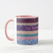 kleurrijke gebreide strepen met aantrekkingskrach mok (Links)