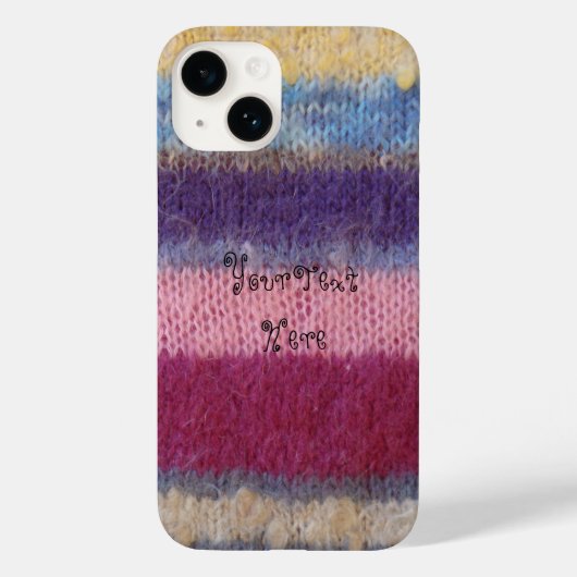 kleurrijke gebreide strepen, plezier Case-Mate iPhone case (Achterkant)