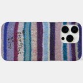 kleurrijke gebreide strepen,  stijlvol design Case-Mate iPhone case (Achterkant (horizontaal))