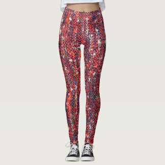 Kleurrijke gebreide textuur: gezellige achtergrond leggings
