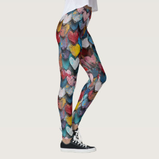 KLEURRIJKE GEEST EN HART LEGGINGS