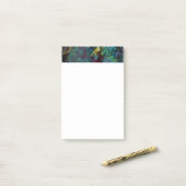 Kleurrijke gekrabbelde abstracte kunst post-it® notes (Op bureau)